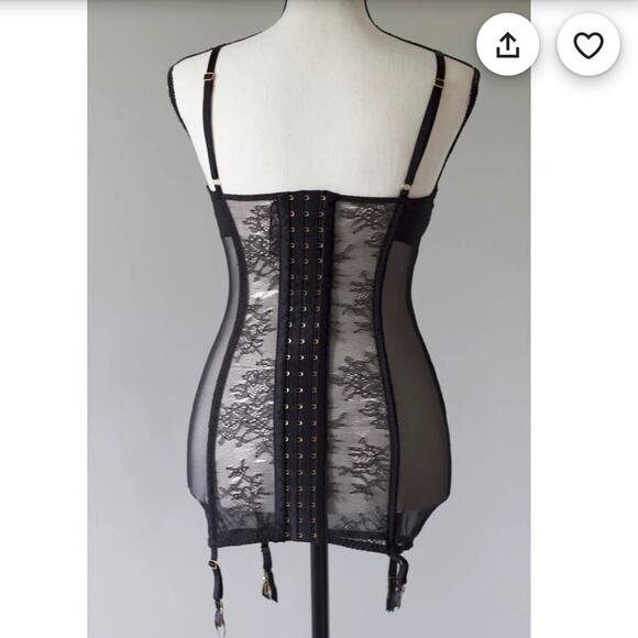 Victoria’s Secret Elegant Black Lace Corset - Picture 2 of 10